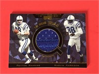 1999 Playoff Peyton Manning Colts Quad Jersey Card