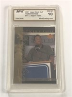 2001 Tiger Woods Rookie Insert UD Graded 10