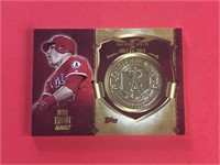 2015 Topps Mike Trout 1st Home Run Gold Medallion