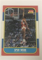 1986 Fleer Spud Webb Rookie Card #120