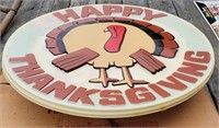 Lighted Thanksgiving Sign