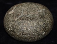 4" Nicely Developed Granite Discoidal found in Lew