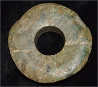 2 1/4"  Pre-Columbian Jade Ear Spool
