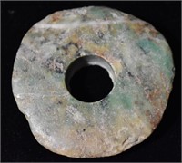 2" Pre-Columbian Jade Ear Spool