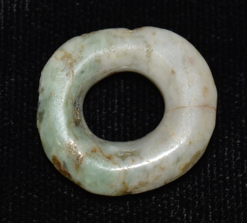 3/4" Pre-Columbian Jade Ring or Ear Ring