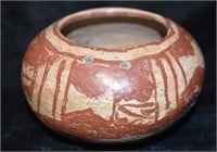 5 5/8" Pre-Columbian Painted Pottery Vessel Solid