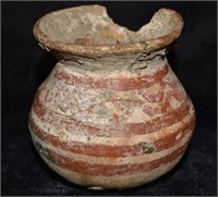 3" Pre-Columbian Painted Pottery Vessel