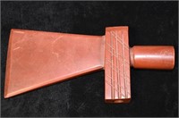 7" Historic Catlinite Tomahawk Pipe Late 1800's to