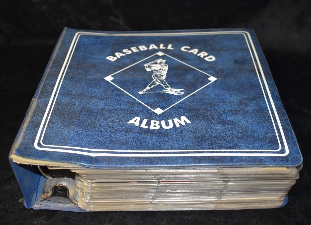 Large Baseball/Football Card Collection Album Over