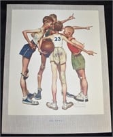 "When We Were Young" 4 Piece Norman Rockwell Print