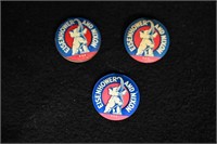 3 Dwight Eisenhower and Richard Nixon Campaign Pin