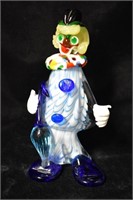 7 1/2" Venetian Murano Hand Blown Glass Clown