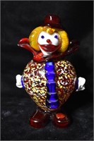 7 3/4" Venetian Murano Hand Blown Glass Clown