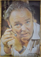 1972 Original Archie Bunker Holding Cigar Poster