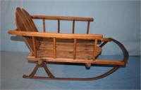 EARLY CHILD'S SLED W/ SECURITY FENCE