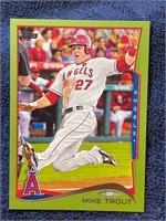 2014 TOPPS GREEN MIKE TROUT CARD