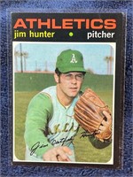 JIM HUNTER1971 TOPPS CARD