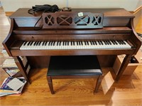 Piano and bench