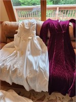 Bath robe and wedding dress