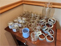 Jars, cup, jar rings