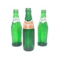 Vintage Dutch Soda Bottle Bundle Sprite & Fanta