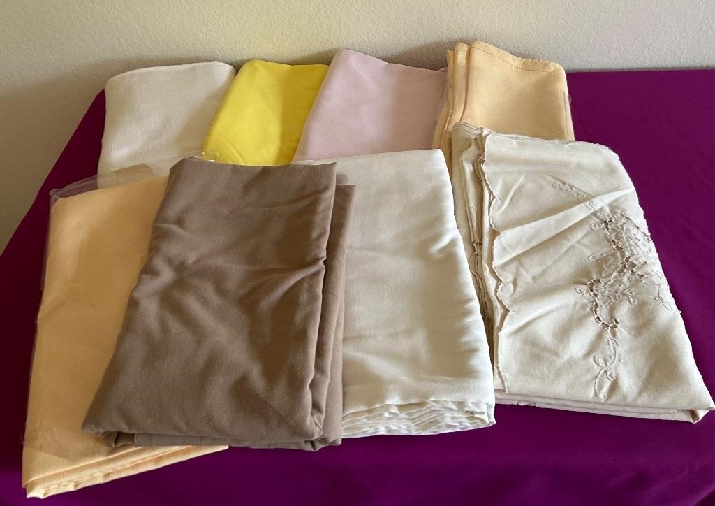 Extra Long Tablecloths Lot of 8