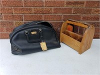 Shoe Shining Kit w/ Leather Bag