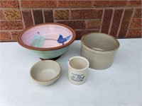 (4) Bowls / Crock