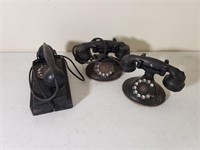 (3) Rotary Telephones
