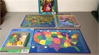 PUZZLES AND US MAP PLACEMAT