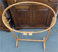 Vintage Large Wooden Embroidery, Quilting Hoop