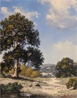 Pete Narvaez "Oak Tree Cactus" Oil on Canvas