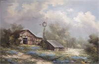 Hilton "Windmill" Oil on Canvas