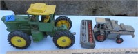 John Deere tractor & Gleaner combine toys