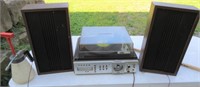 Record and 8 track player with speakers