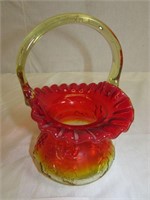 Amberina Glass Baskets