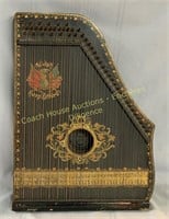 Welsh Harp Zither, Cithare, 16" x 22"