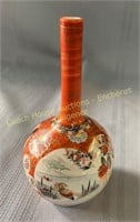 Satsuma oriental flower vase oriental à fleurs 6"