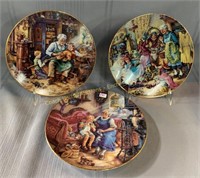(3) Bradex collector's plates, Assiettes de