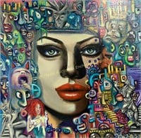 Patricia Klimov acrylic on canvas, Acrylique sur