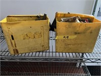 2 Storage Boxes of Brass Fittings/Valves Plumbing
