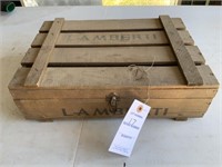 Lambertii 3 Bottle Wooden Wine Crate
