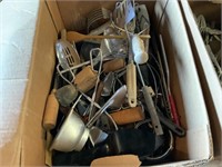 Large Lot of Kitchen Wares and Silverware!!