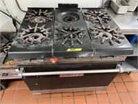 VULCAN 6 Burner Gas Range & Oven (To Be Removed)