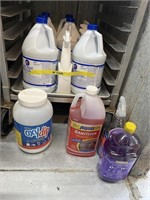 Lot of Bleach and Cleaners