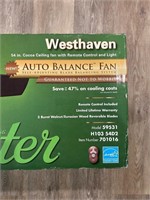 NEW Hunter Westhaven 54" remote control fan