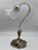 Vintage Lamp-Goose Neck Lily Pad Grandlite