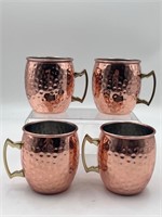 Hammered Stainless Steel Copper Plated Moscow Mug