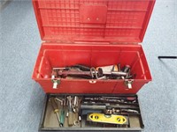 Toolbox and contents, tools