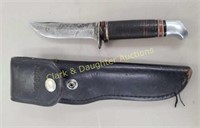 Schrade knife stacked leather handle damaged